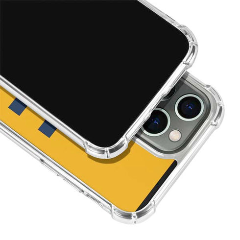 West Virginia University WV Yello split iPhone 13 Pro Max Clear Case